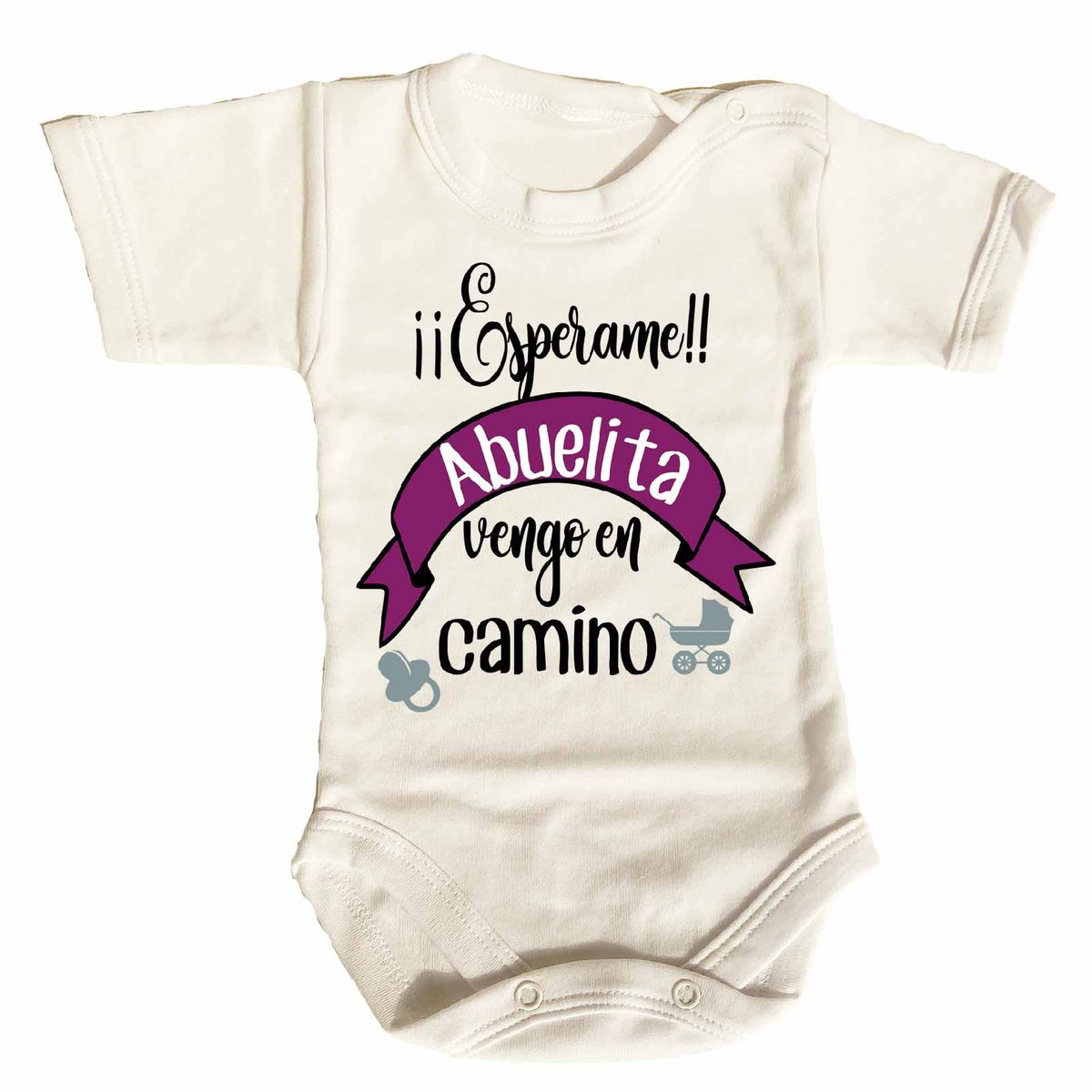 GENERICO - PILUCHOS BODY DE BEBE ABUELITA VENGO EN CAMINO