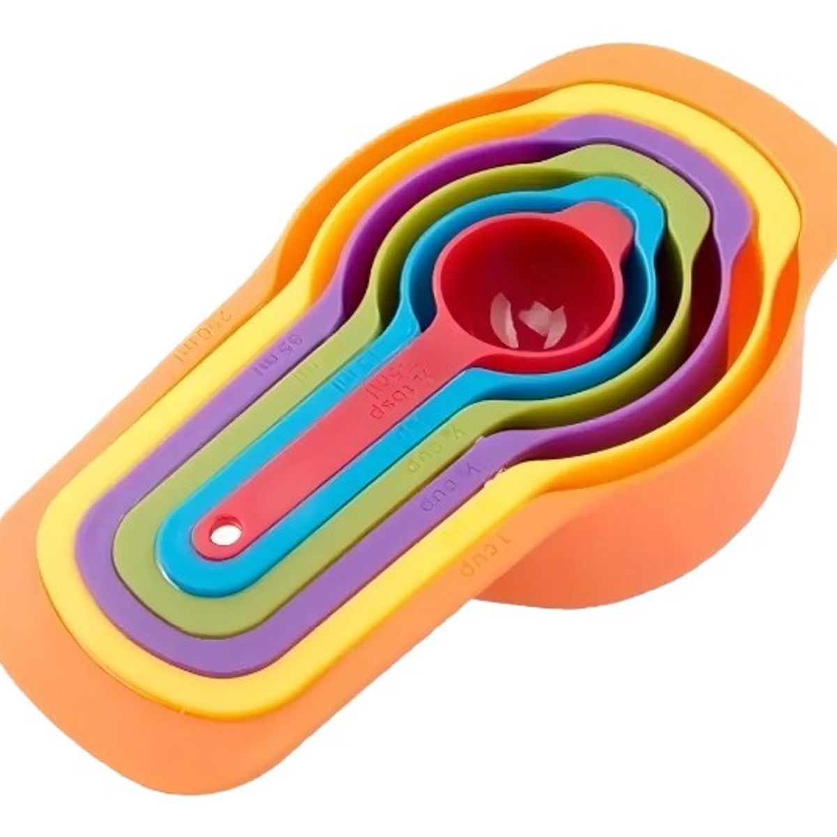 GENERICO - 6 Cucharas Medidoras Cocina Repostería Medida Tazas