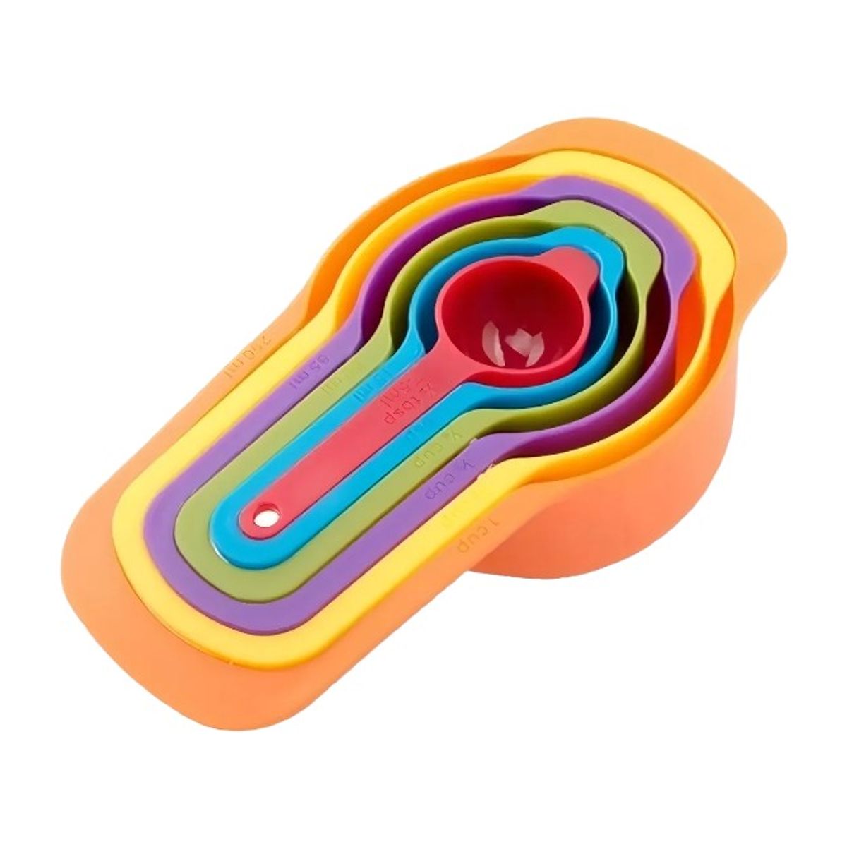 GENERICO - 6 Cucharas Medidoras Cocina Repostería Medida Tazas