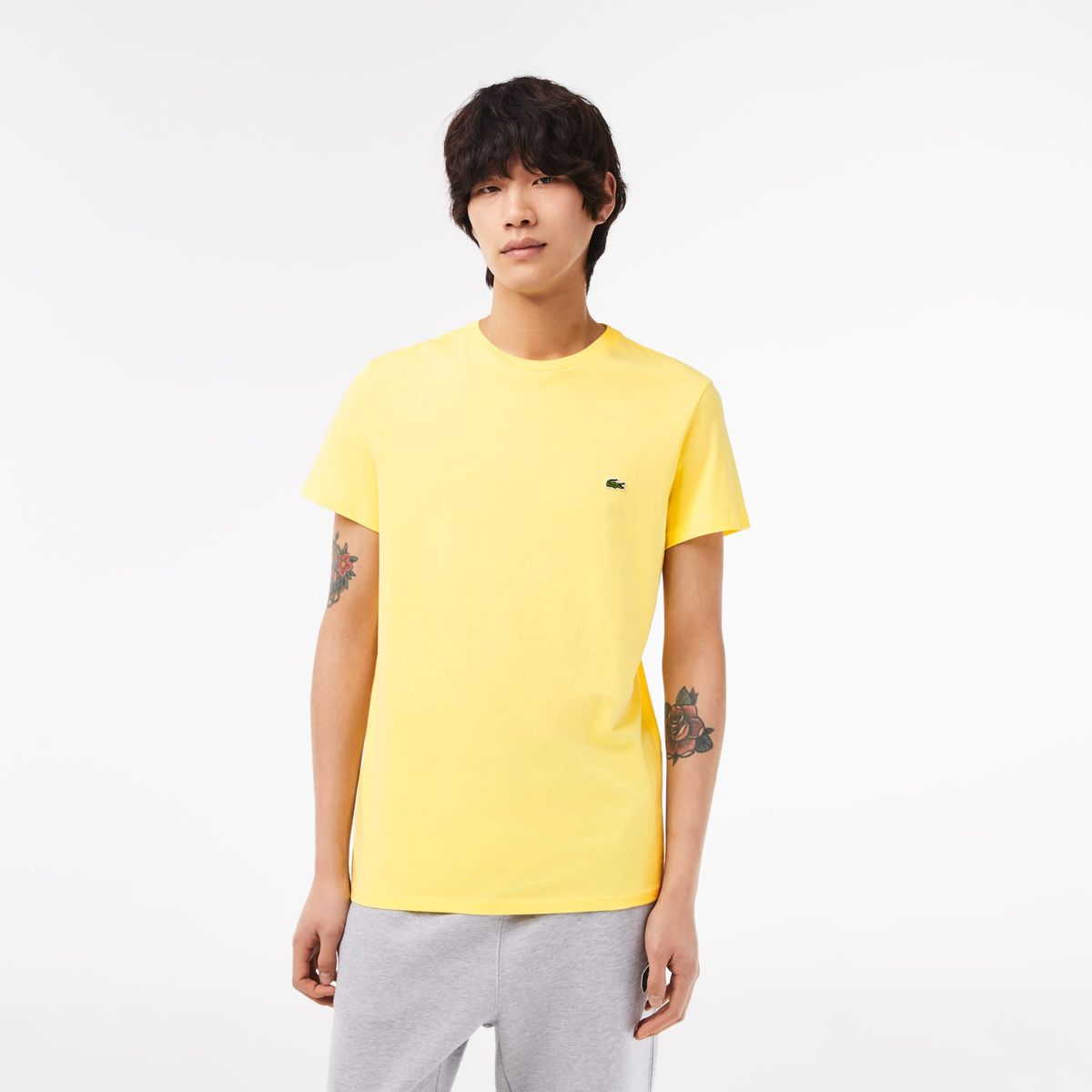 LACOSTE - Polera Lacoste TH6709 Hombre Amarillo LACOSTE