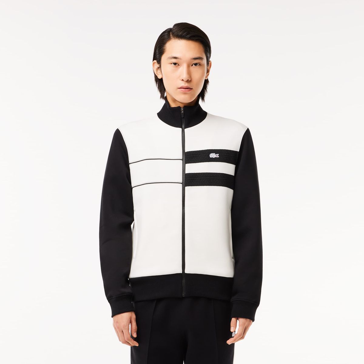 LACOSTE - Poleron Lacoste SH7490 Hombre Blanco LACOSTE