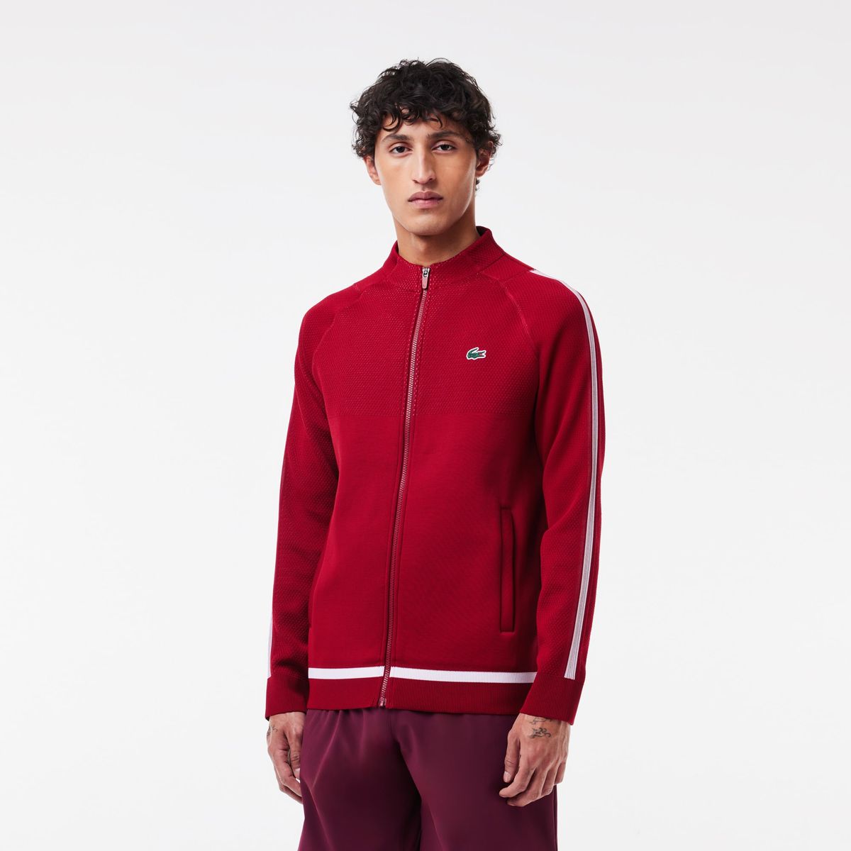 LACOSTE - Poleron Lacoste SH7541 Hombre Rojo LACOSTE