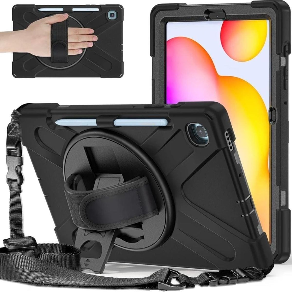 GENERICO - Funda Antigolpes compatible con Samsung Galaxy Tab S6 Lite Negro