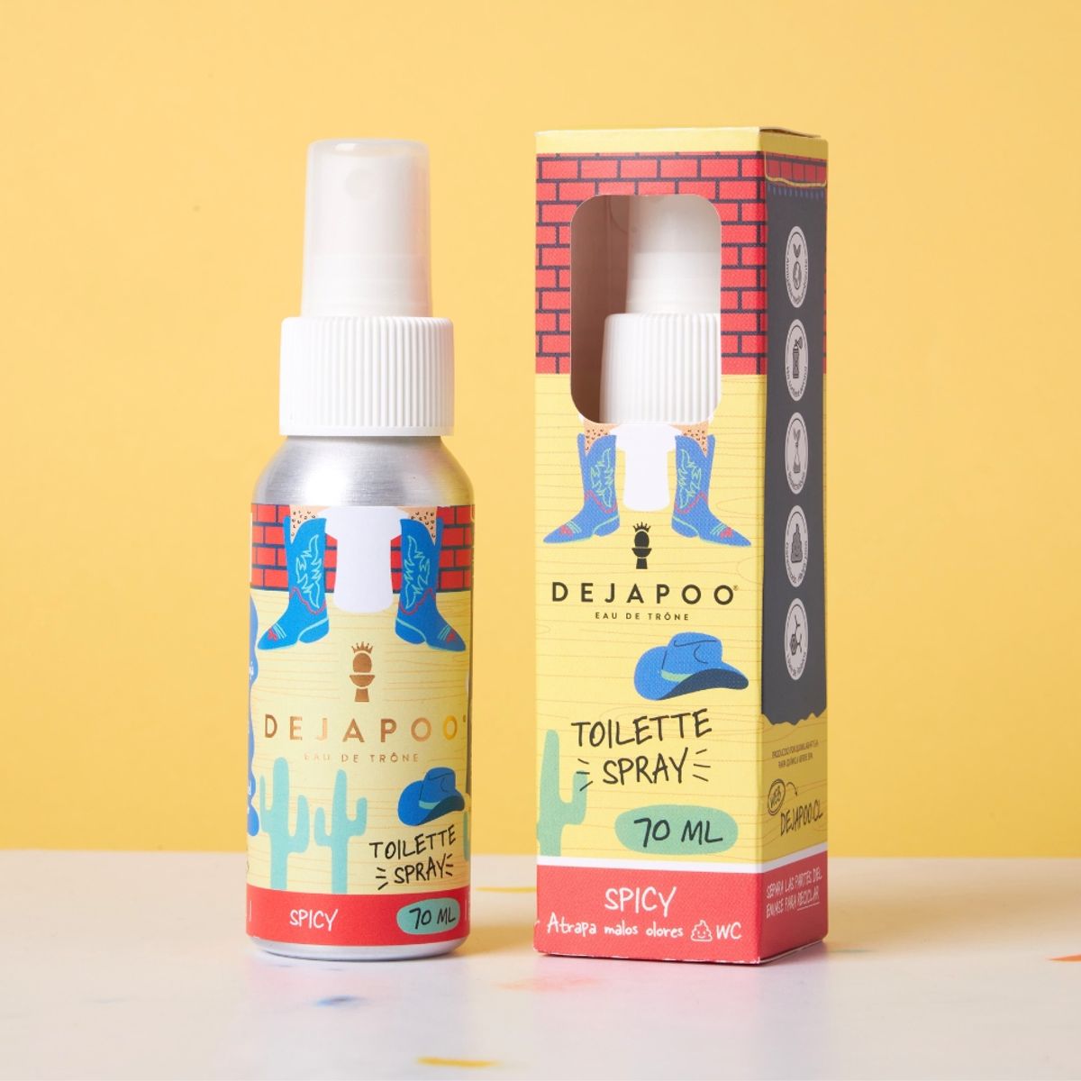 DEJAPOO - Pack Spray Eliminador de Malos Olores WC Dejapoo 70 ml – 4 Aromas