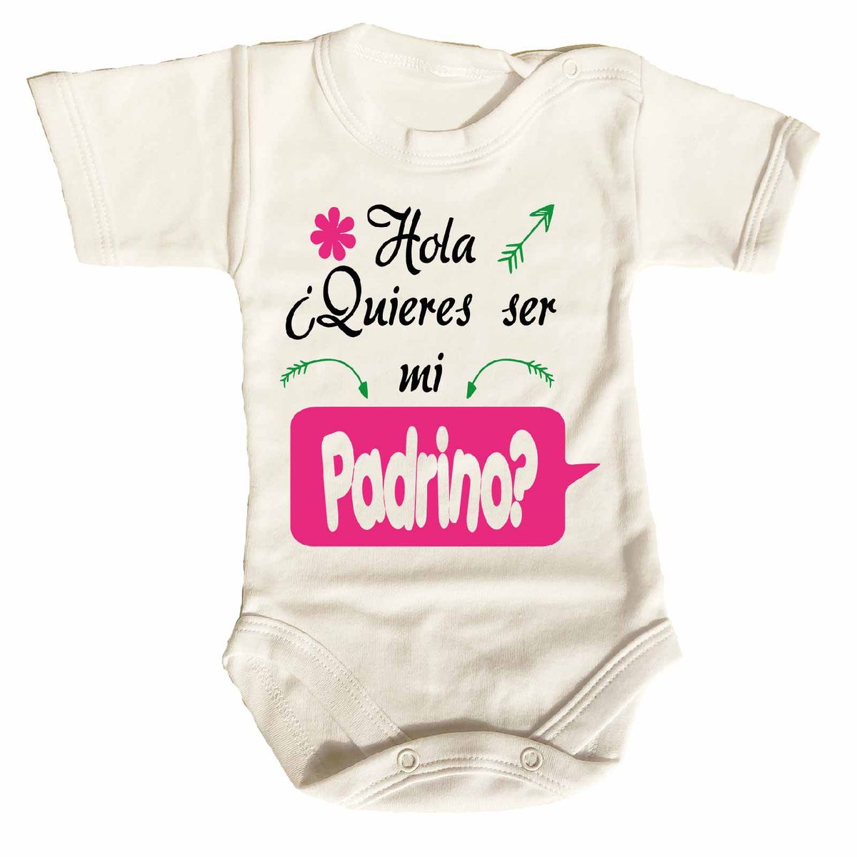 GENERICO - PILUCHOS BODY DE BEBE ¿QUIERES SER MI PADRINO