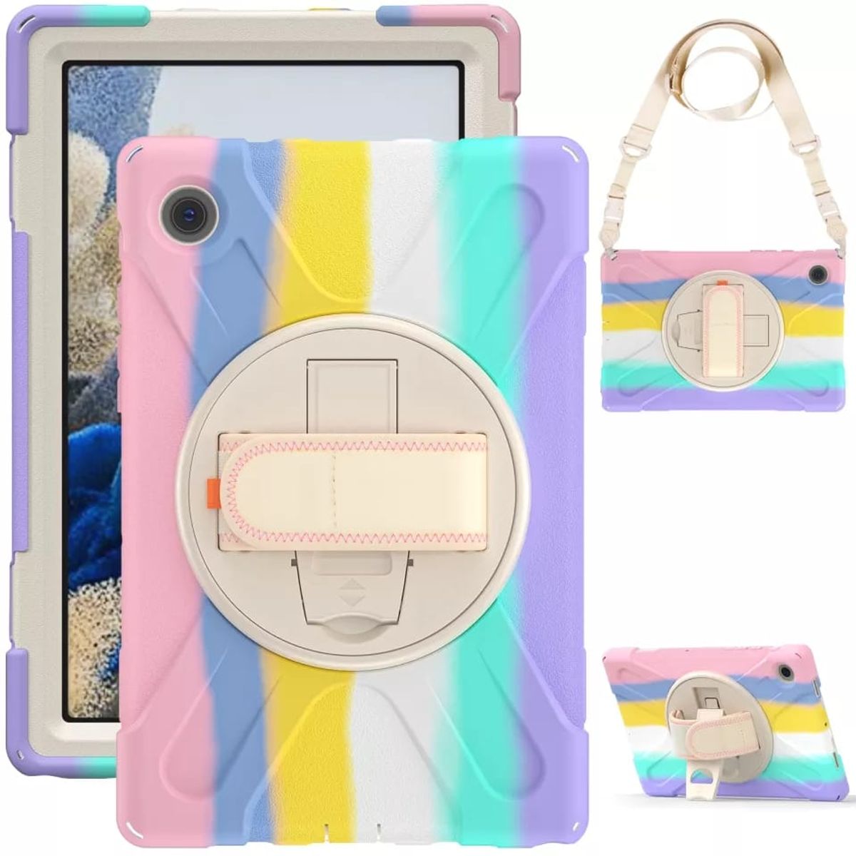 GENERICO - Funda Antigolpes para Samsung Galaxy Tab A8 X200-X205 Full Color Rosa