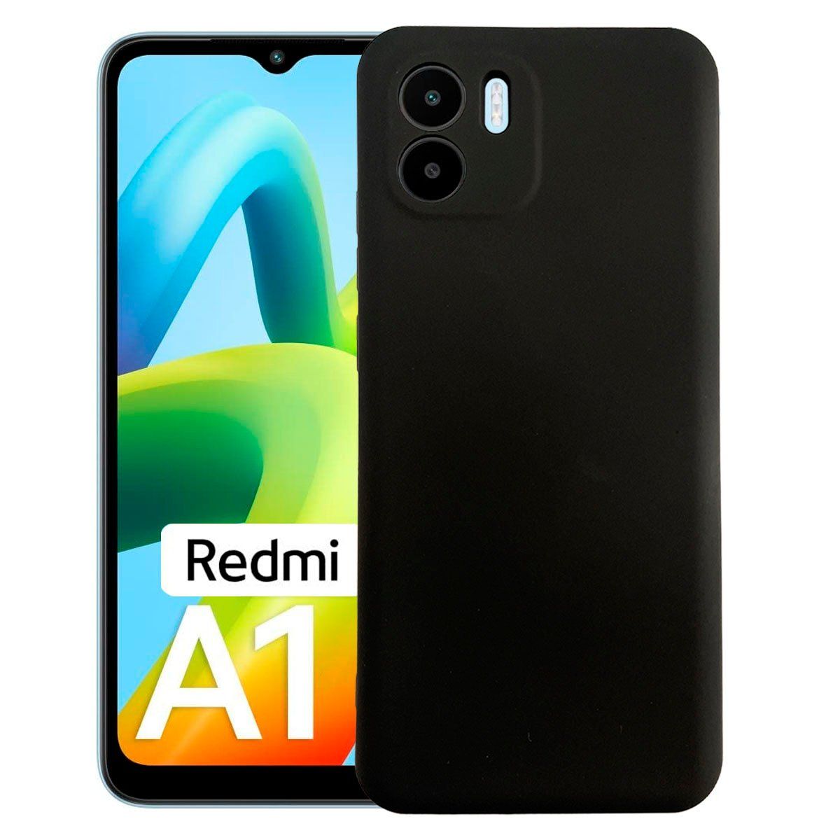 JOIGO - Carcasa Para Xiaomi Redmi A1 Goma Negro