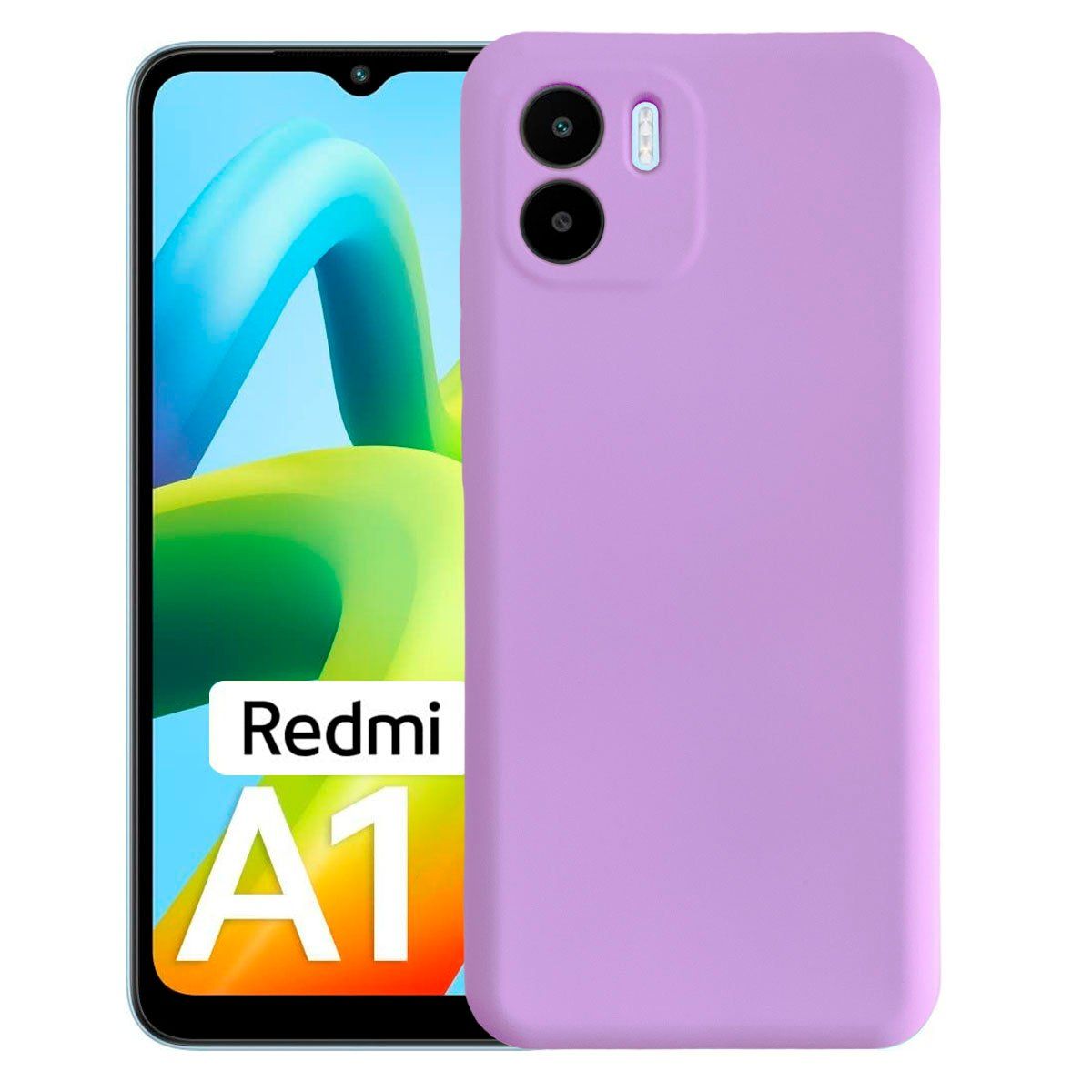 JOIGO - Carcasa Para Xiaomi Redmi A1 Goma Lila