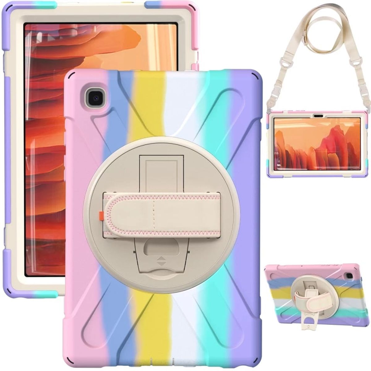 GENERICO - Funda Antigolpes  para Samsung Galaxy Tab S6 Lite Full Color Rosa