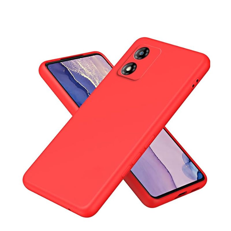 GENERICO - Carcasa Funda Color Para Motorola E13 - Rojo