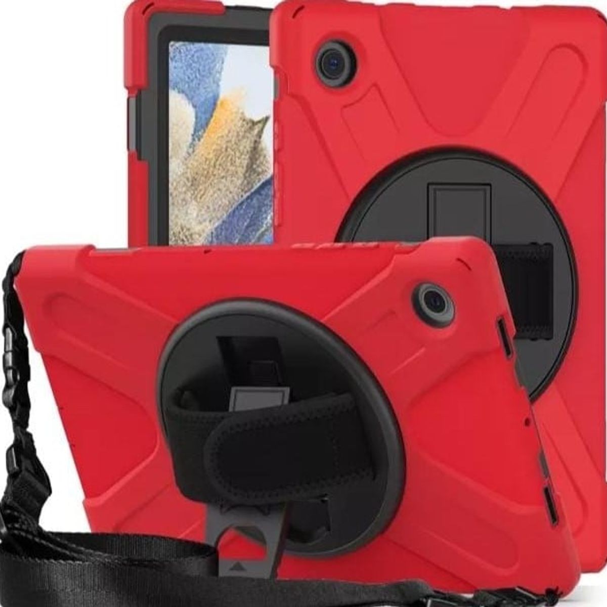 GENERICO - Funda Antigolpes para Samsung Galaxy Tab A8 X200-X205 Rojo
