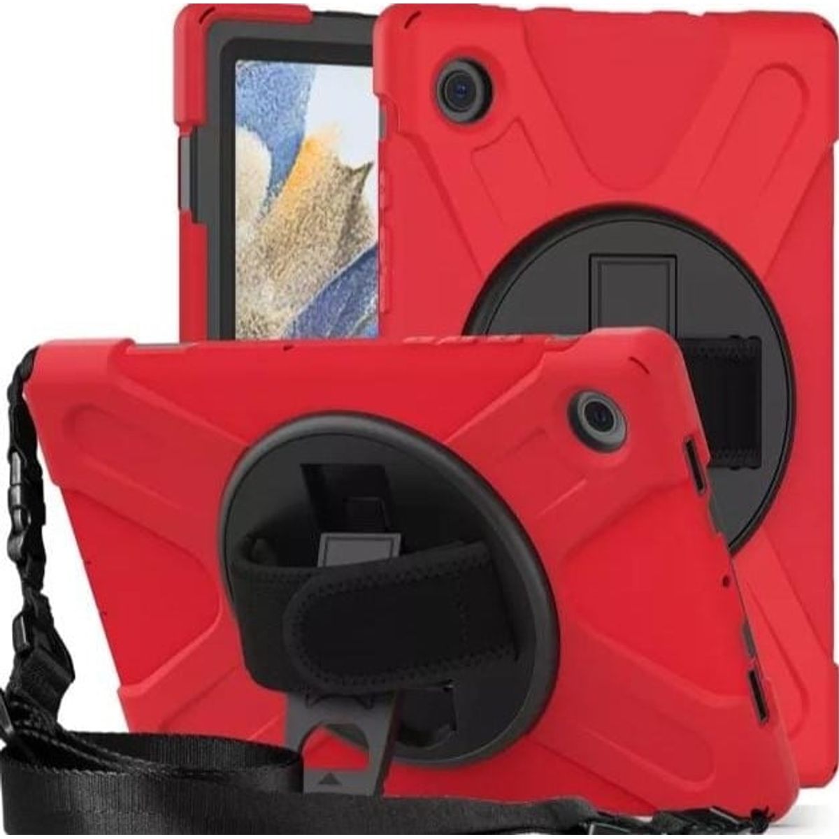 GENERICO - Funda Antigolpes para Samsung Galaxy Tab A8 X200-X205 Rojo