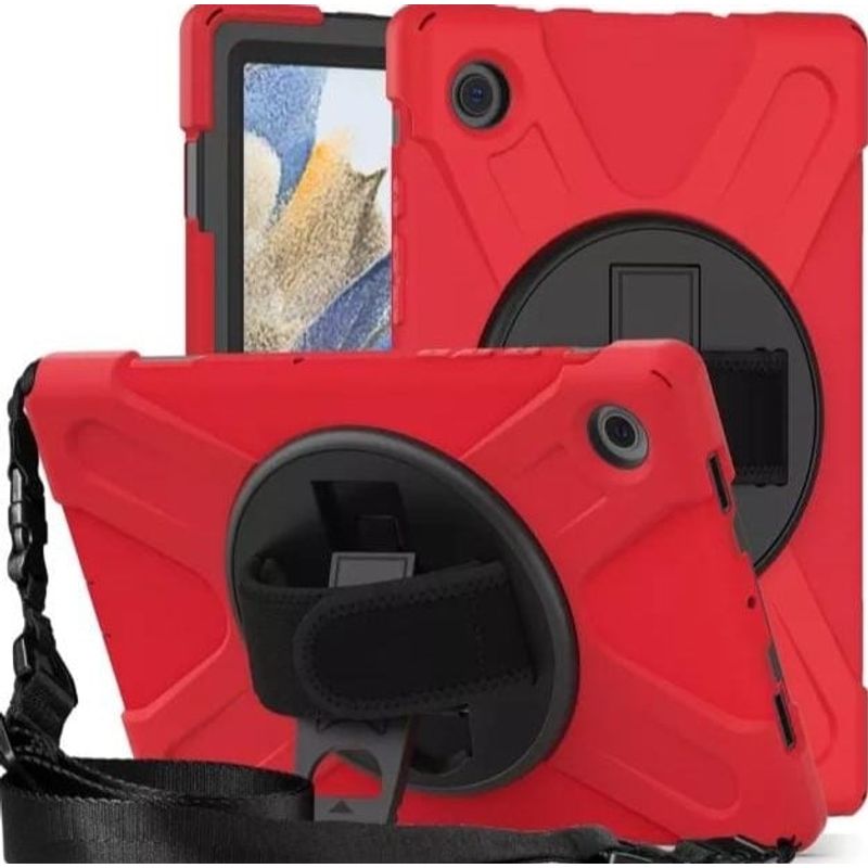 GENERICO - Funda Antigolpes para Samsung Galaxy Tab A8 X200-X205 Rojo