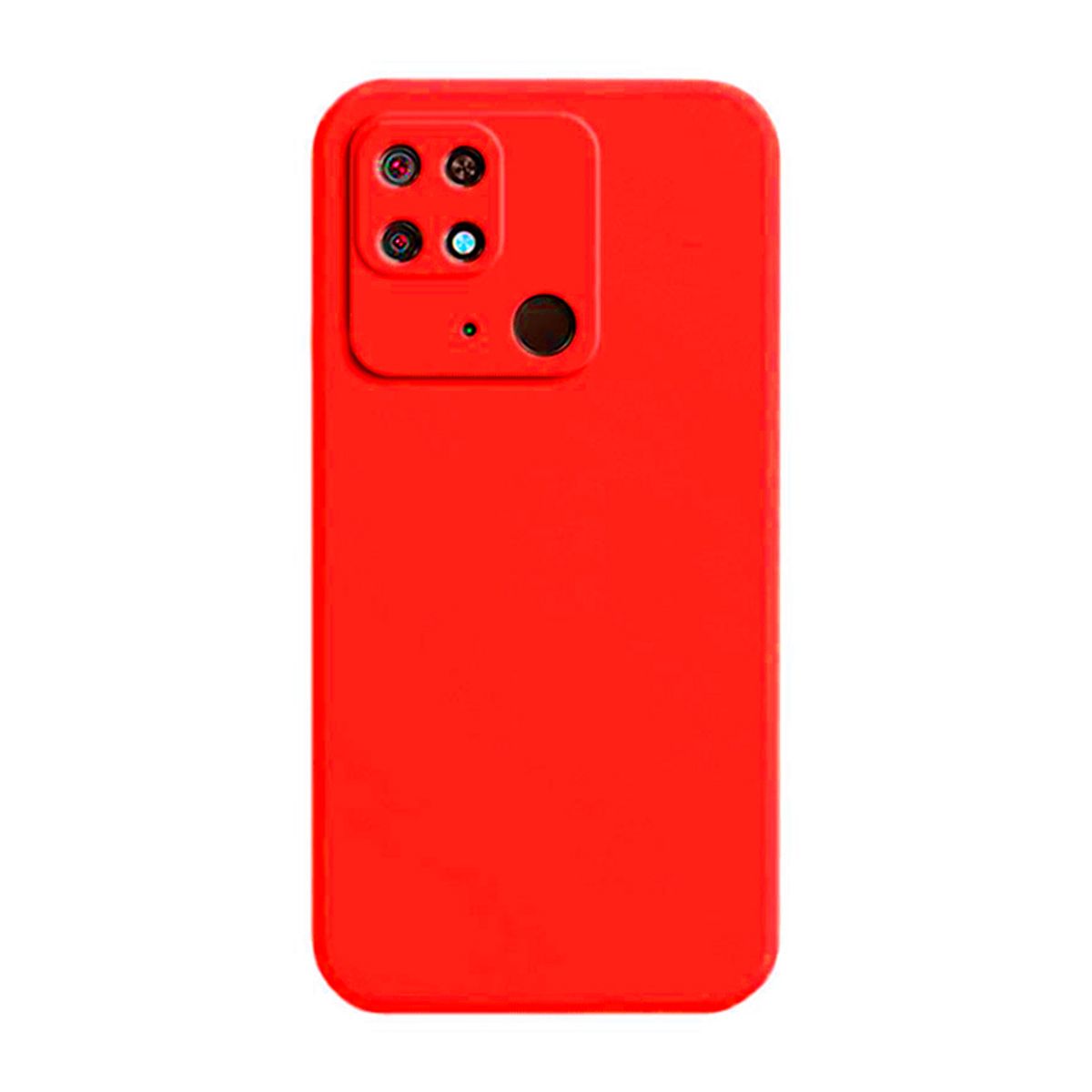JOIGO - Carcasa Para Xiaomi Redmi 10c Goma Rojo
