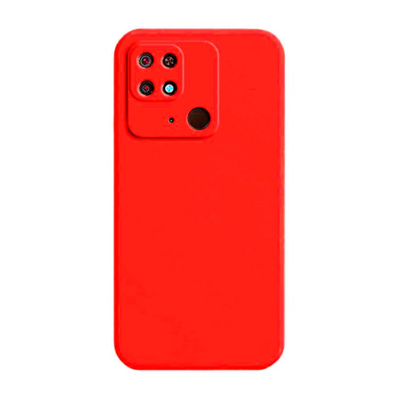 JOIGO - Carcasa Para Xiaomi Redmi 10c Goma Rojo