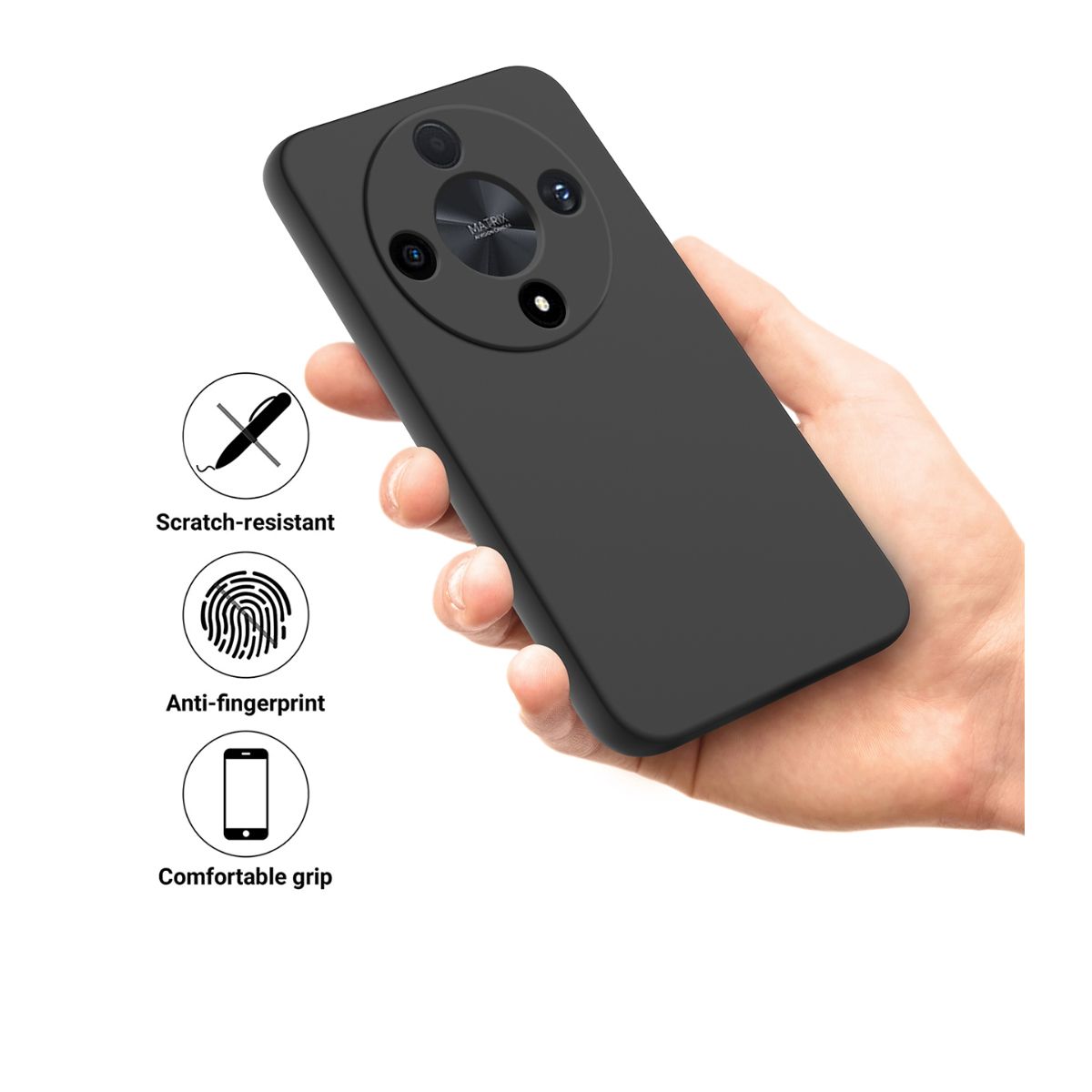 JOIGO - Carcasa Para Xiaomi Redmi 10c Goma Rojo