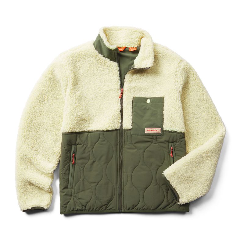 MERRELL - Polar Hombre Sherpa Mixup Jacket Verde MERRELL.-