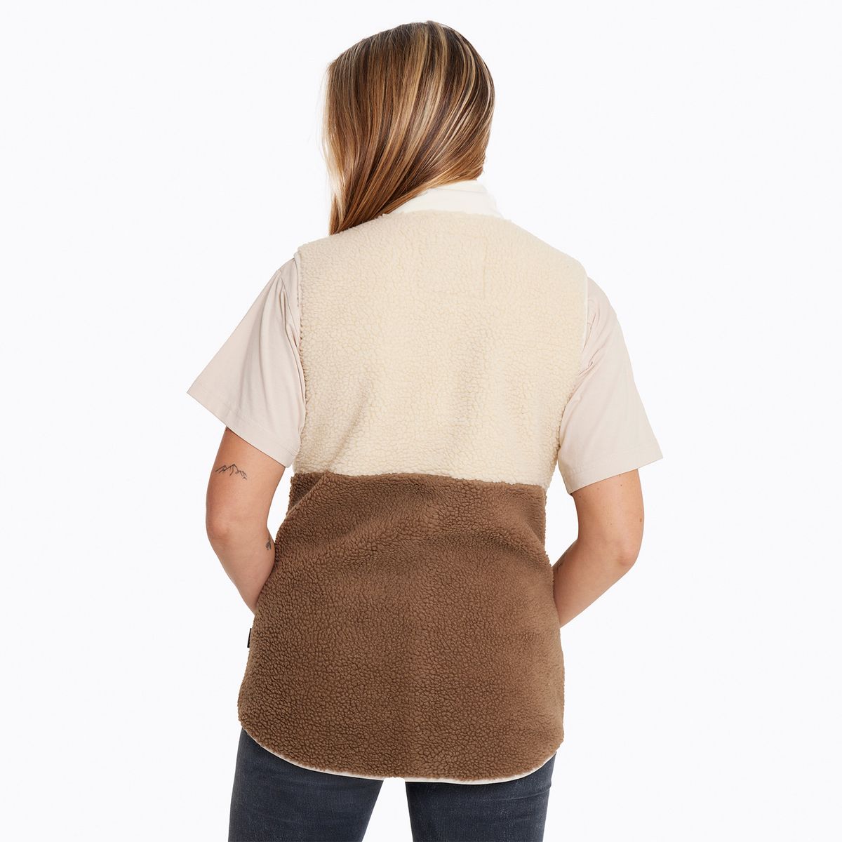 MERRELL - Polar Sin Mangas Mujer Trinity Sherpas Beige MERRELL