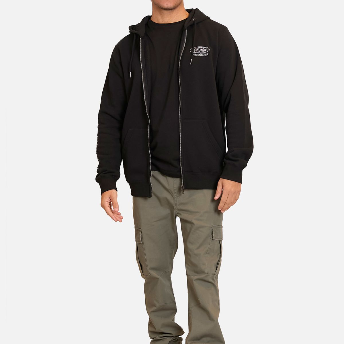 MAUI AND SONS - Poleron Sweatshirt  Since California Negro Hombre Maui And Sons