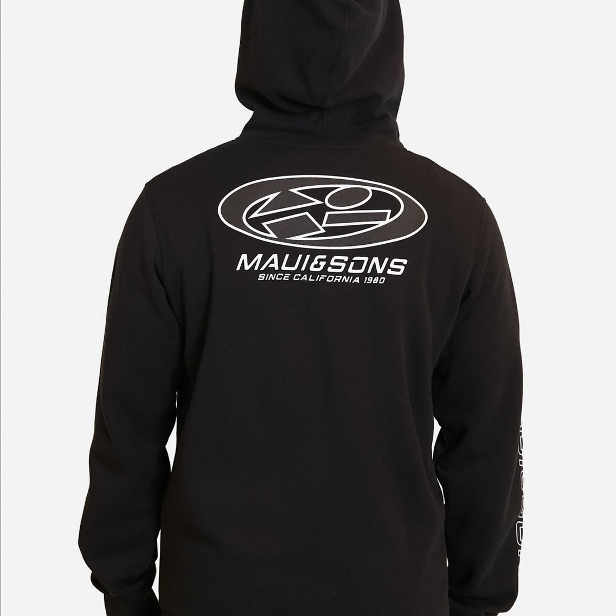 MAUI AND SONS - Poleron Sweatshirt  Since California Negro Hombre Maui And Sons