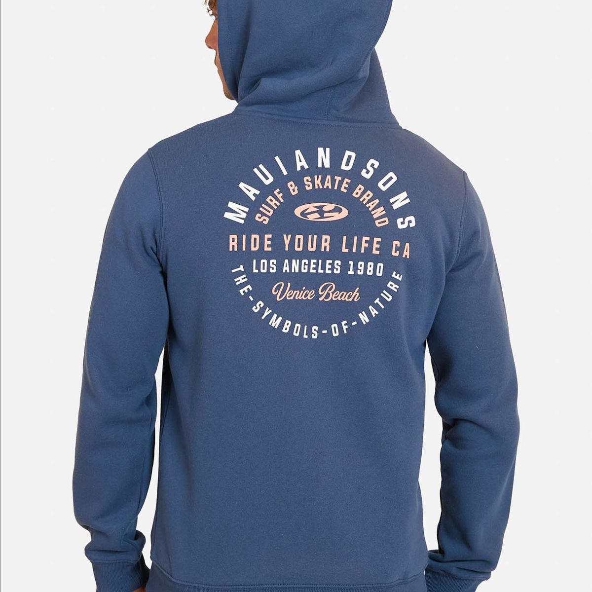 MAUI AND SONS - Poleron Sweatshirt  Ride Your Life Azul Hombre Maui And Sons