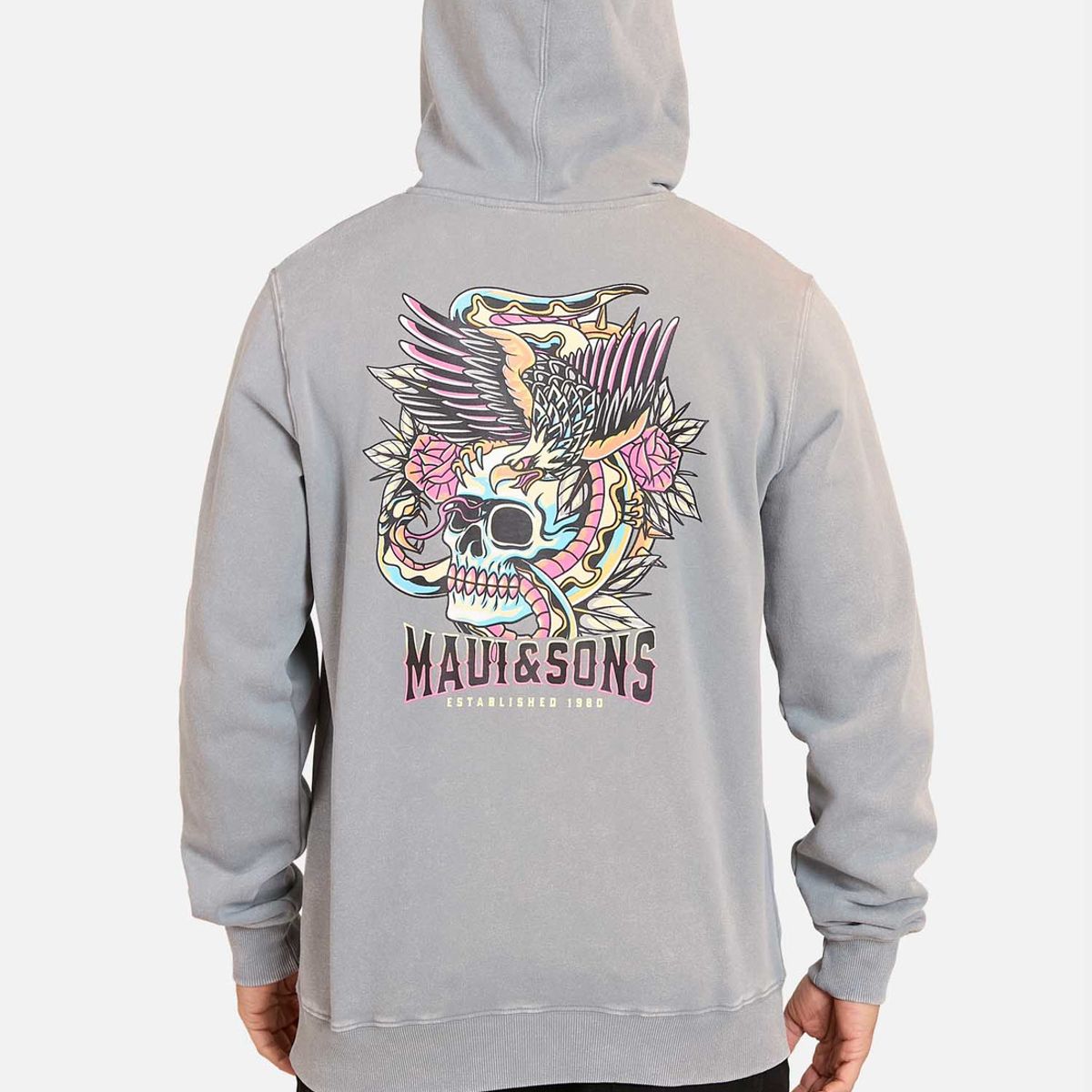MAUI AND SONS - Poleron Canguro Kalaka Flowers Hoodies  Hombre Maui And Sons