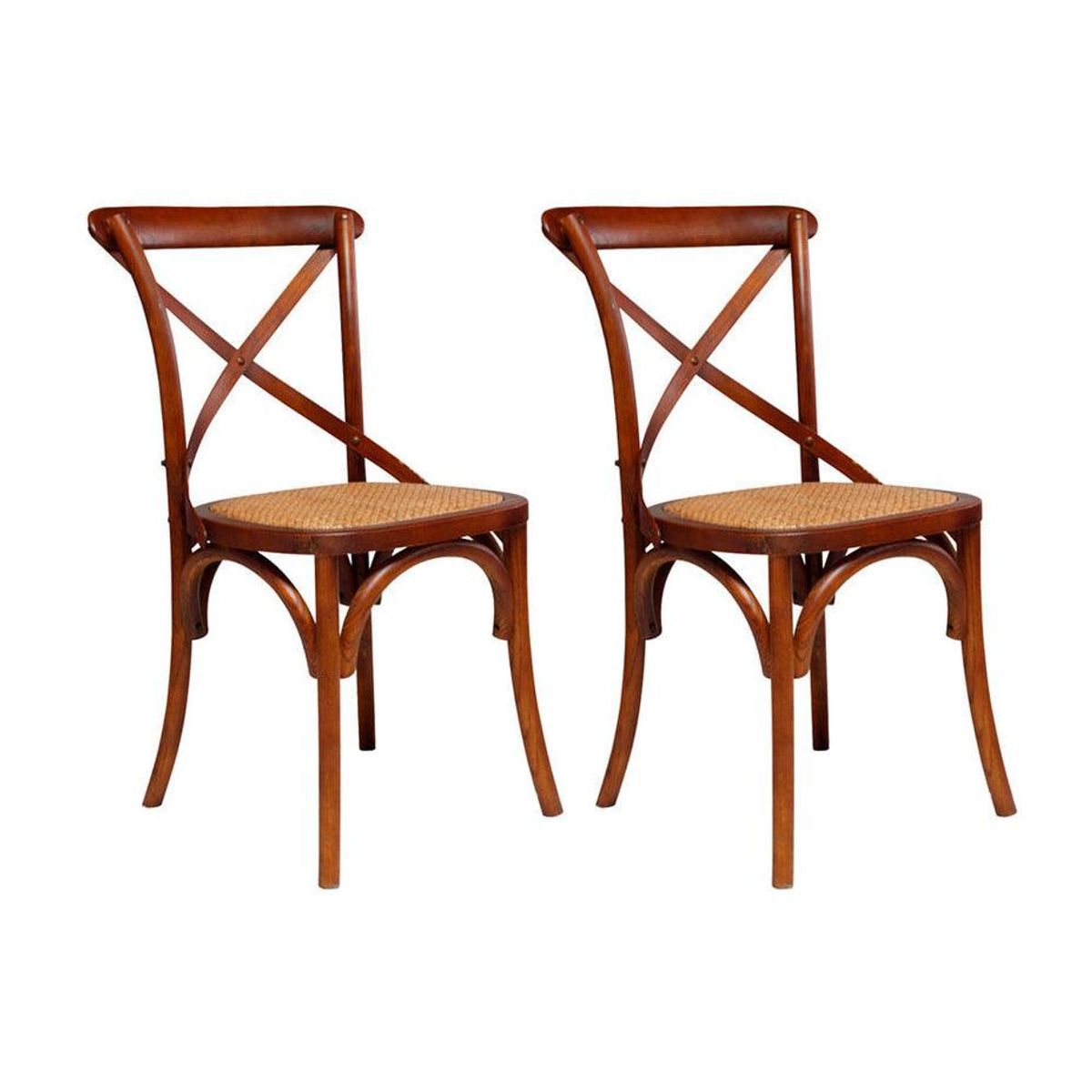 SPAZZIO - Kit 2 sillas Retro café mate