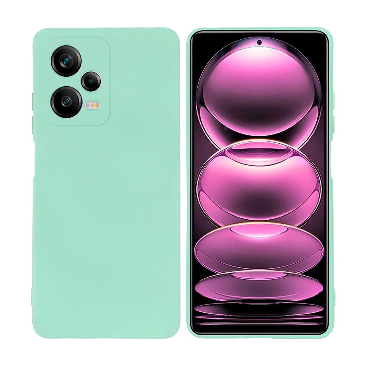 JOIGO - Carcasa Para Xiaomi Redmi Note 12 Pro Plus Goma Turquesa