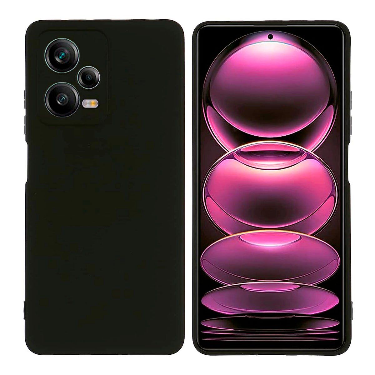 JOIGO - Carcasa Para Xiaomi Redmi Note 12 Pro / Note 12 Pro Plus Negro