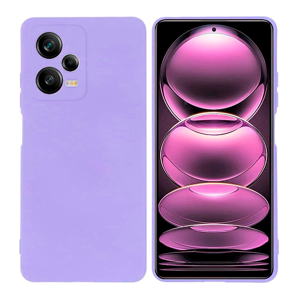 JOIGO - Carcasa Para Xiaomi Redmi Note 12 Pro / Note 12 Pro Plus Lila