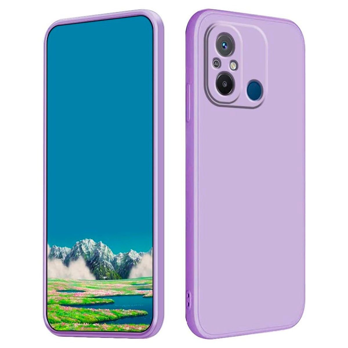 JOIGO - Carcasa Para Xiaomi Redmi 12C Goma Lila