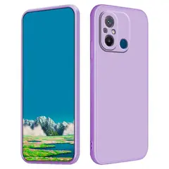 JOIGO - Carcasa Para Xiaomi Redmi 12C Goma Lila.