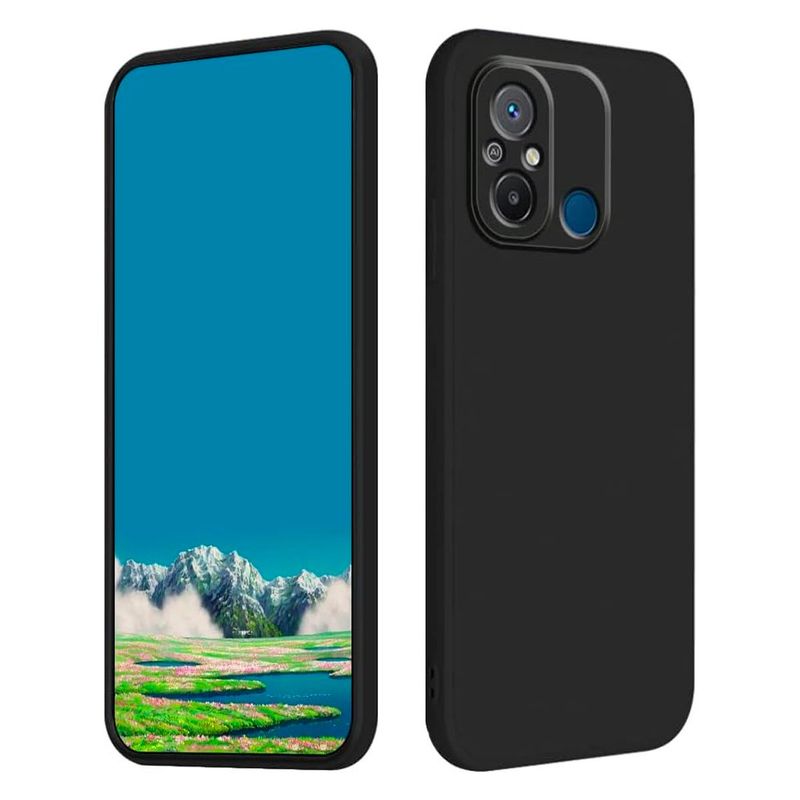 JOIGO - Carcasa Para Xiaomi Redmi 12C Goma Negro