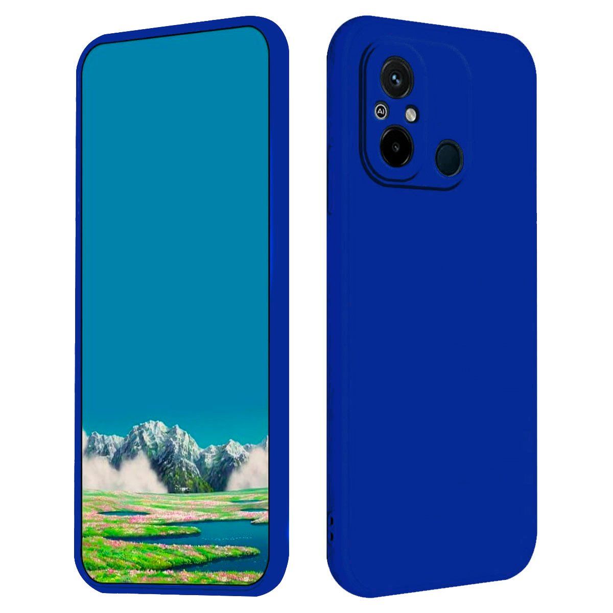 JOIGO - Carcasa Para Xiaomi Redmi 12C Goma Azul