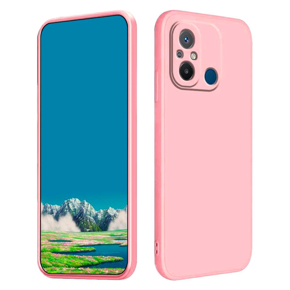 JOIGO - Carcasa Para Xiaomi Redmi 12C Goma Rosado