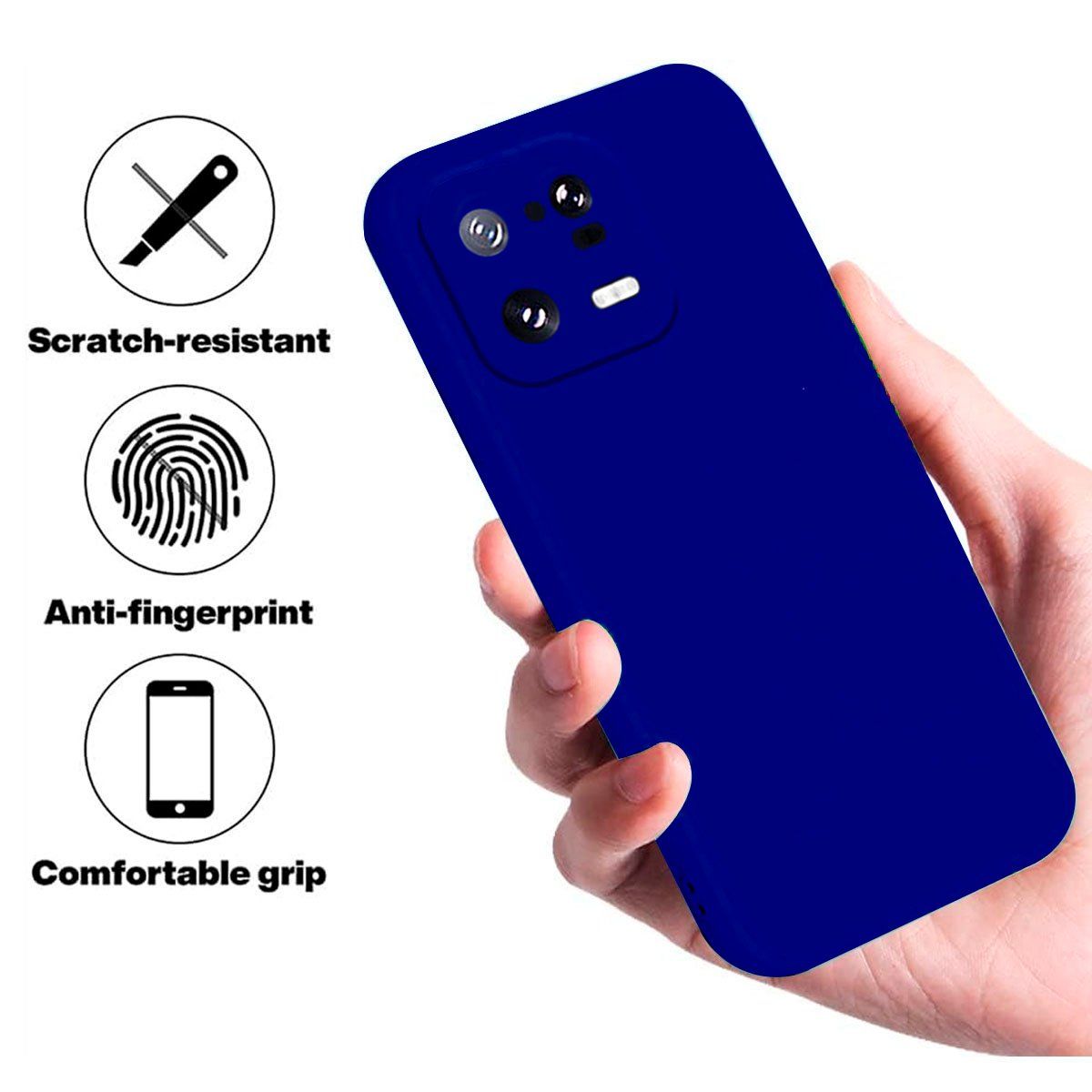 JOIGO - Carcasa Funda Para Xiaomi 13 Pro Goma Azul