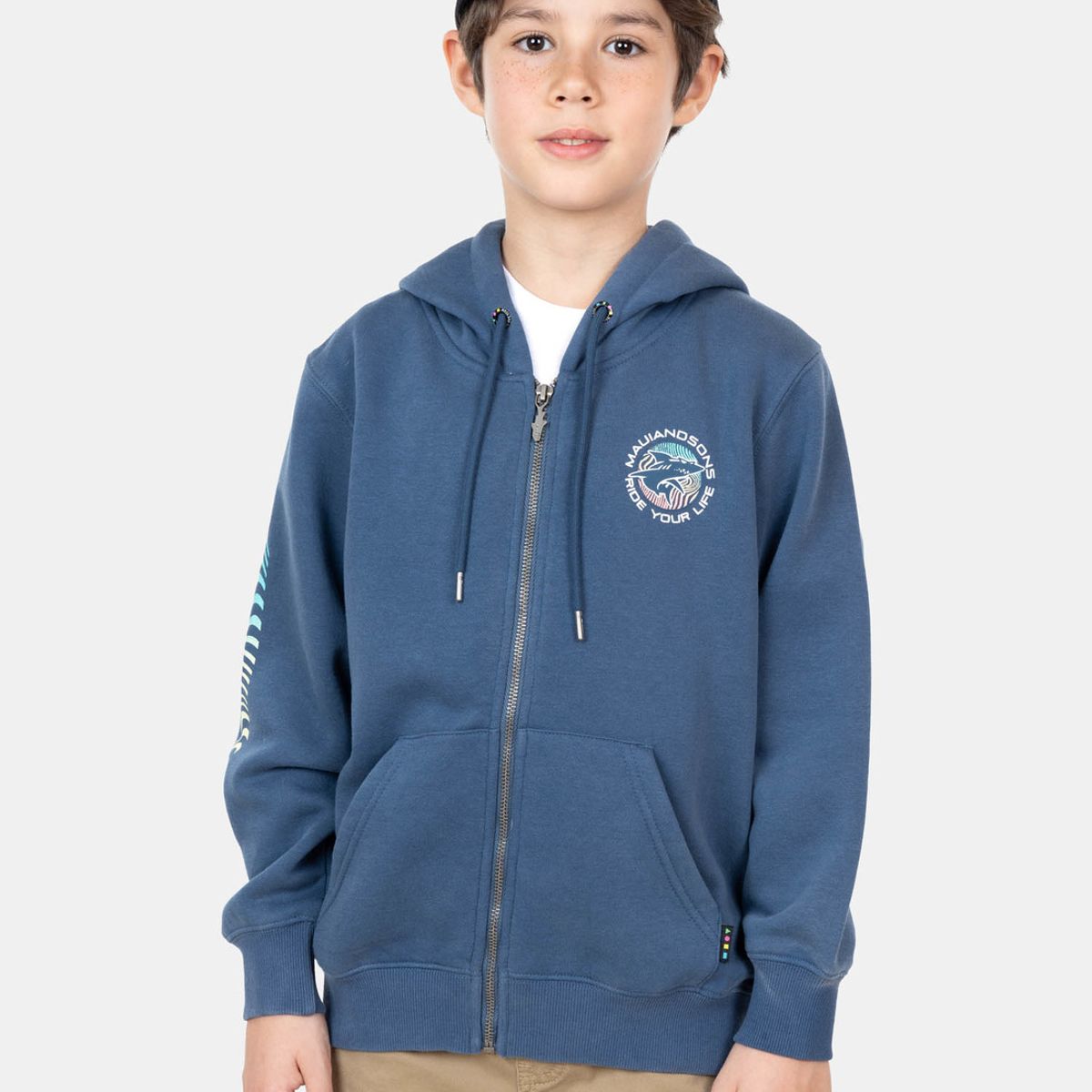 MAUI AND SONS - Poleron Logo Vintage Gradient Hoodies Azul Niño Maui And Sons