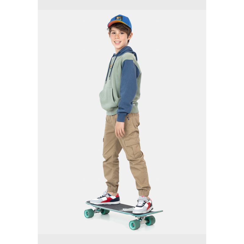 MAUI AND SONS - Poleron Canguro Vintage Surf Kids Verde Niño Maui And Sons