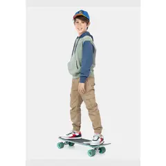 MAUI AND SONS - Poleron Canguro Vintage Surf Kids Verde Niño