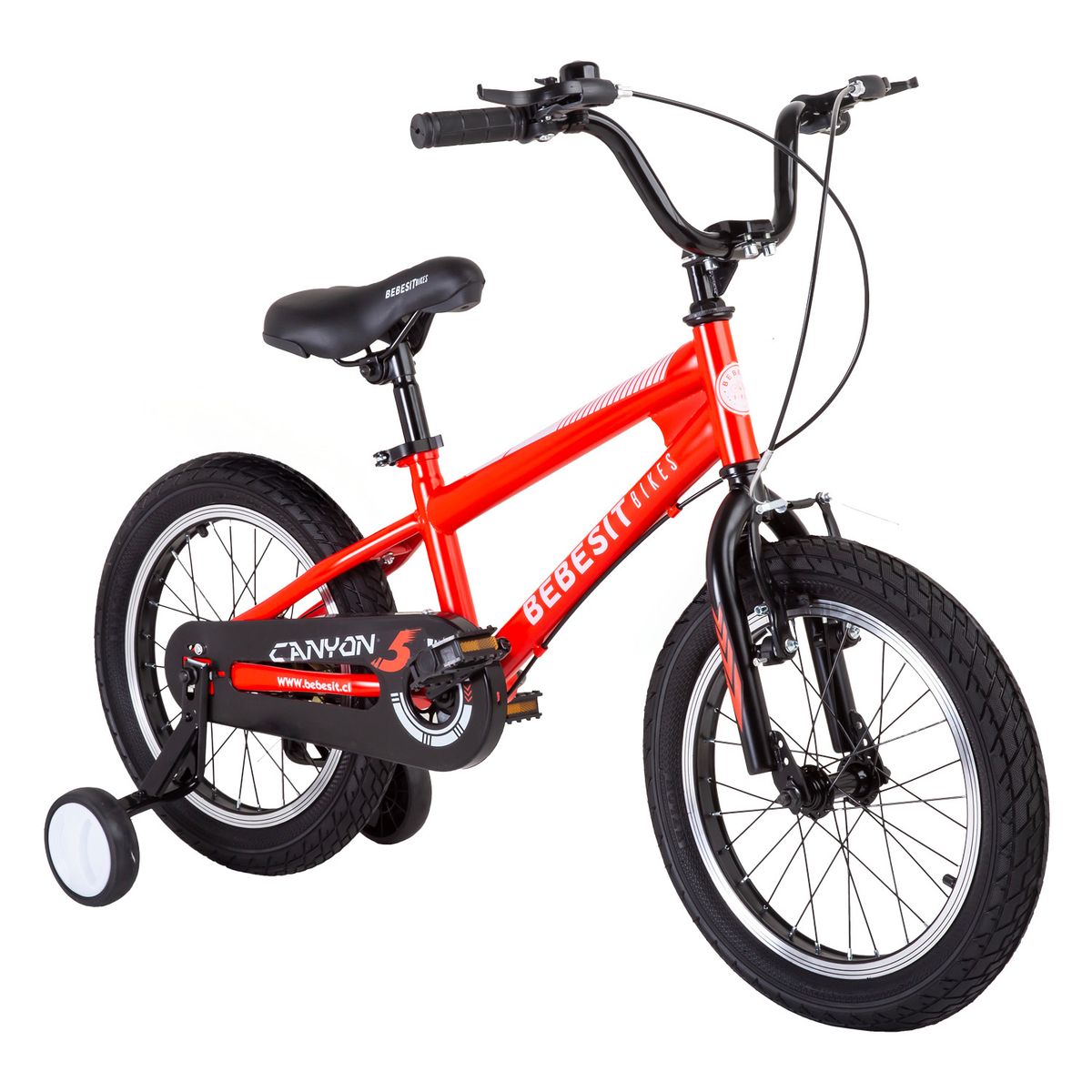 BEBESIT - Bicicleta Infantil Canyon Aro 16 Rojo Bebesit