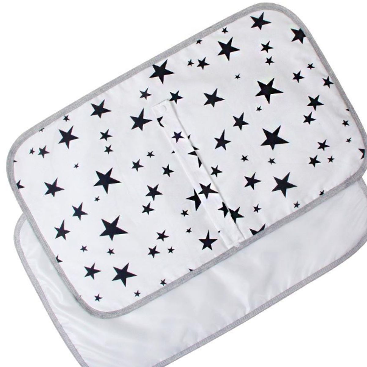 GENERICO - Mudador portátil impermeable blanco estrellas
