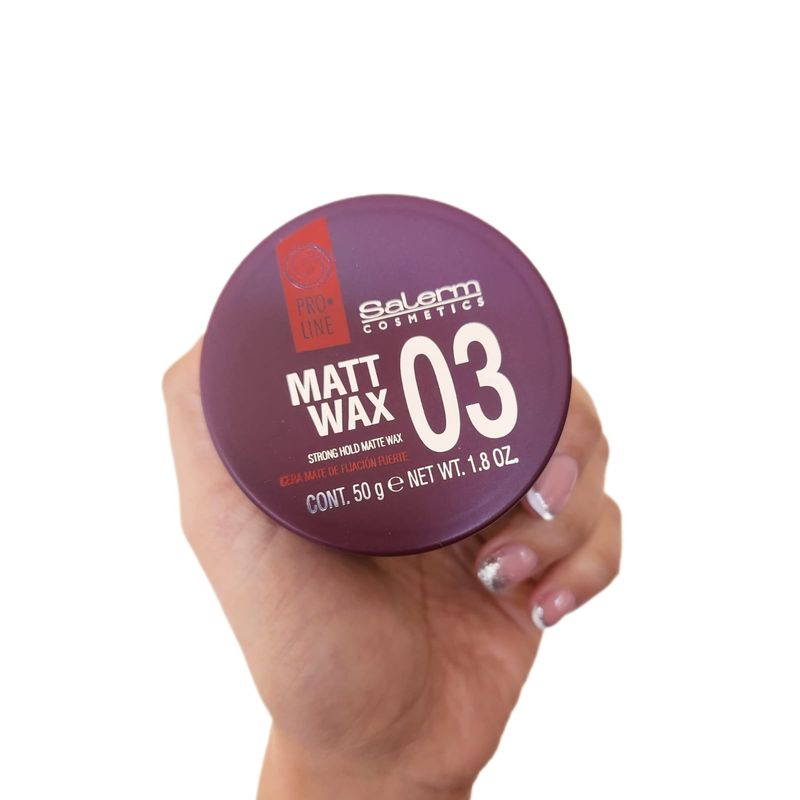 SALERM - Cera Salerm Matt Wax Fijación Fuerte Para Cabello Mate 50gr