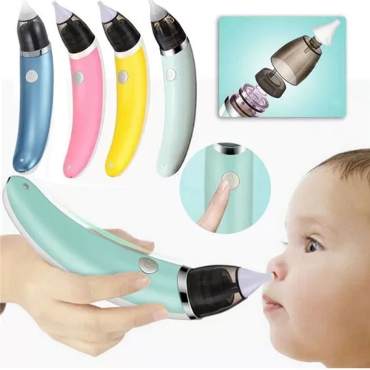 GENERICO - Aspirador Nasal Eléctrico Para Bebé Limpiador De Nariz Usb