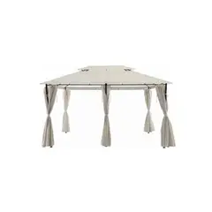 GENERICO - Pérgola Romana Con Cortinas 4x3 NG Home