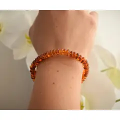 GENERICO - Pulsera elasticada de Ámbar Báltico para adulto