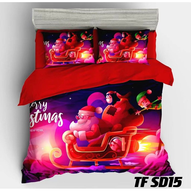 GENERICO - COBERTOR QUILTS DELGADOS DE VERANO DISEÑOS NAVIDEÑOS 2 PLAZAS