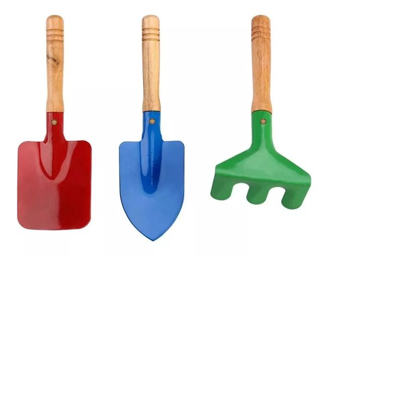 GENERICO - Set Jardinería Mini Palas Rastrillo Flores Plantas Niños