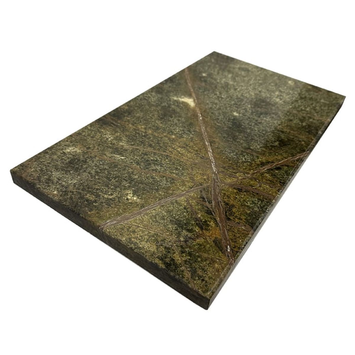 BM BRUNO MARMOL - Tabla Aperitivo Mármol Rain Forest Green 40x23 cm