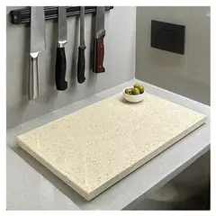 BM BRUNO MARMOL - Tabla Aperitivo Cuarzo Beige Galaxy 40x23 cm
