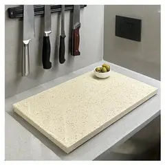 BM BRUNO MARMOL - Tabla Aperitivo Cuarzo Beige Galaxy 40x23 cm